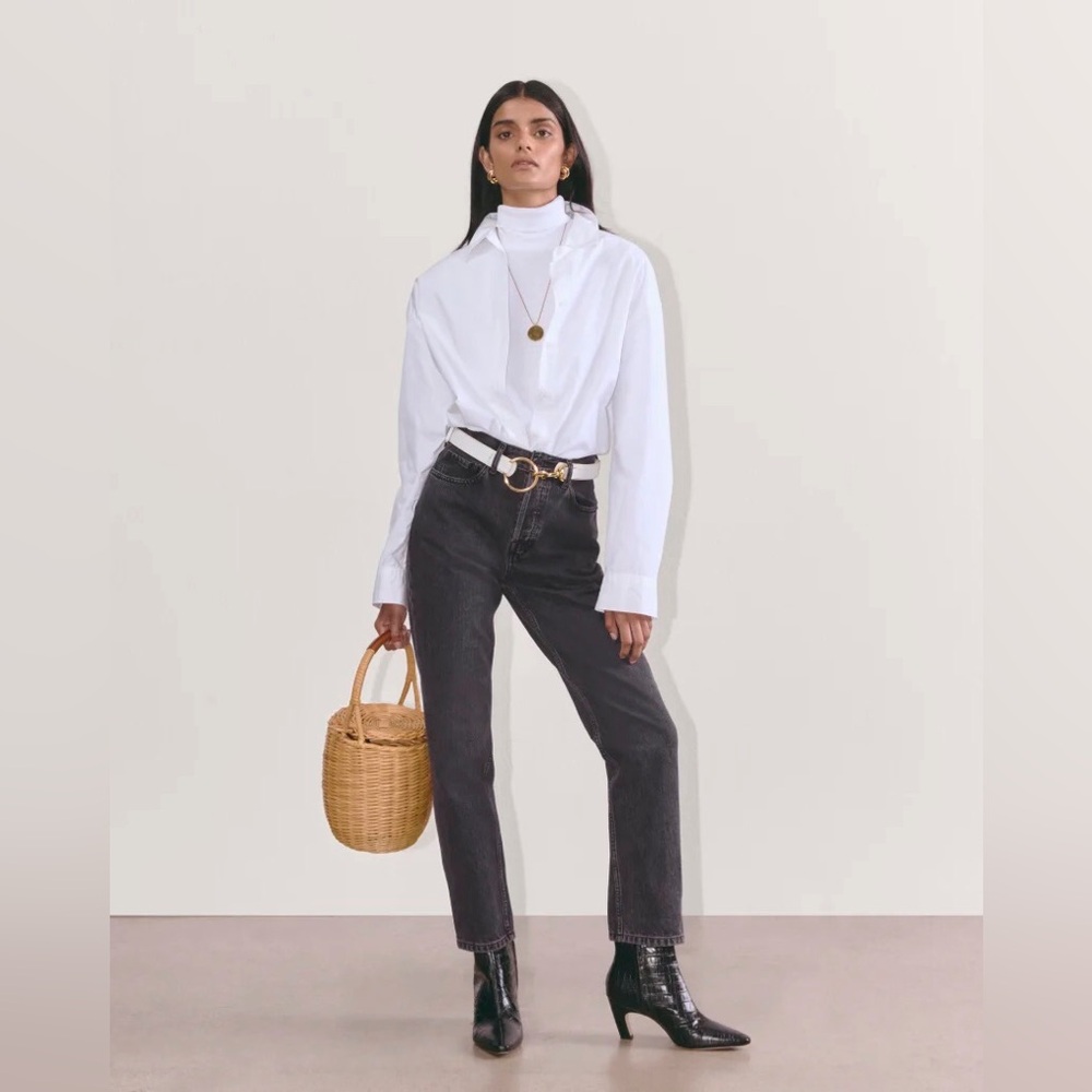 Everlane black 90s curvy cheeky denim jeans - Picture 5 of 13